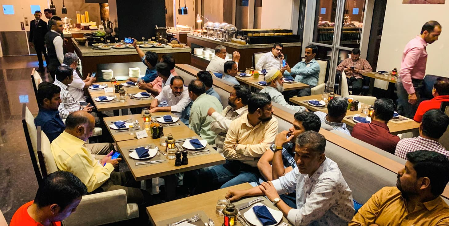 The farewell gathering, Dubai.