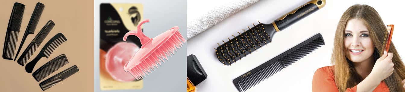 Concord combs and grooming implements.