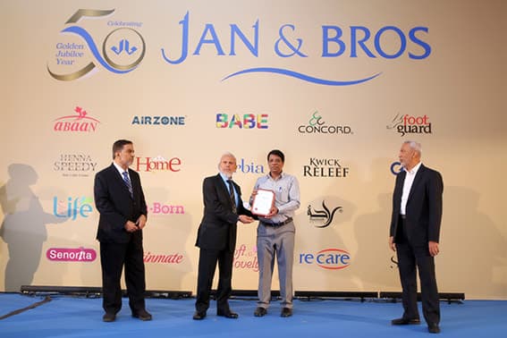 The Jan & Bros stand at an international trade exhibition.