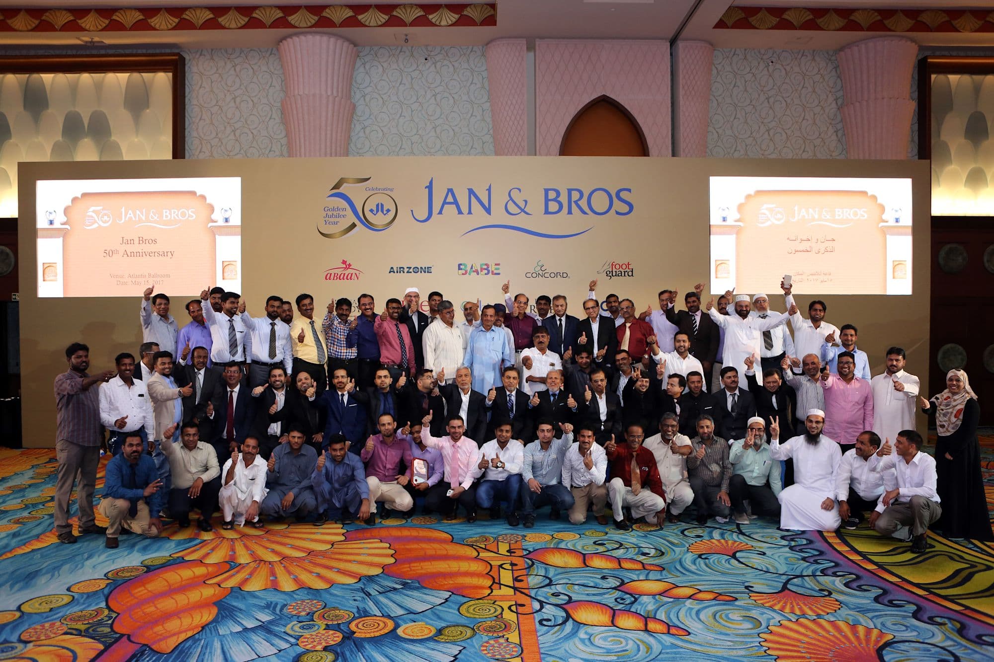 Long-standing clients honoured at the 50th anniversary.